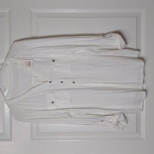 A New Day size XXL white half button down shirt